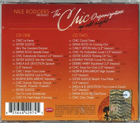 Chic Organization. Up All Night (The Greatest Hits) - CD Audio - 2