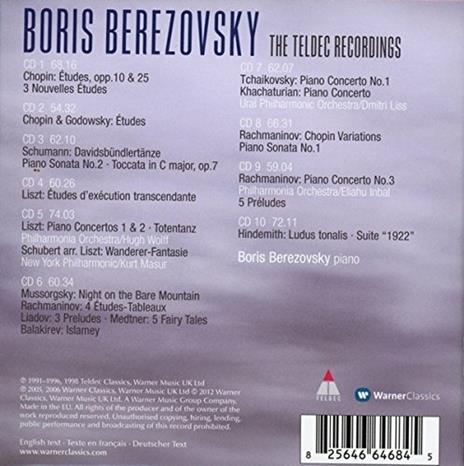 The Teldec Recordings - CD Audio di Boris Berezovsky - 2