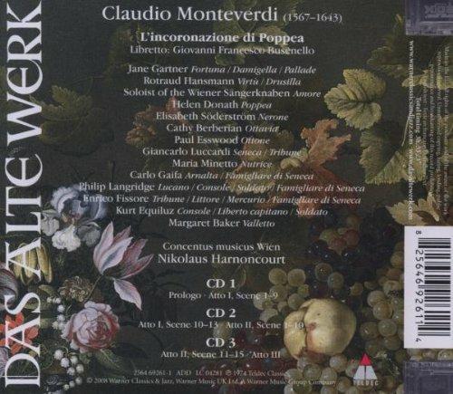 L'incoronazione di Poppea - CD Audio di Claudio Monteverdi,Nikolaus Harnoncourt,Cathy Berberian,Helen Donath,Elisabeth Söderström,Kurt Equiluz,Concentus Musicus Wien - 2