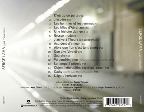 L'age d'horizons - CD Audio di Serge Lama - 2