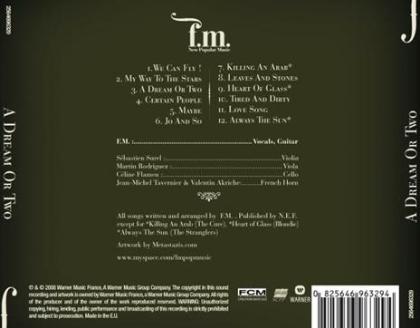 Dream or Two - CD Audio di FM - 2