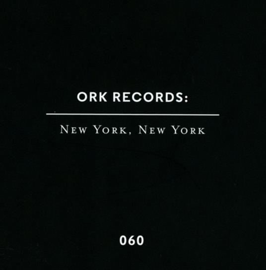 Ork Records, New York, New York - CD Audio - 2