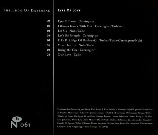 Eyes of Love - CD Audio di Edge of Daybreak - 2