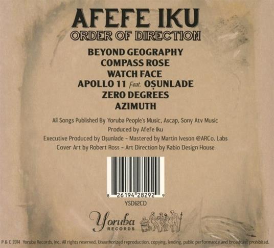 Order of Direction - CD Audio di Afefe Iku - 2