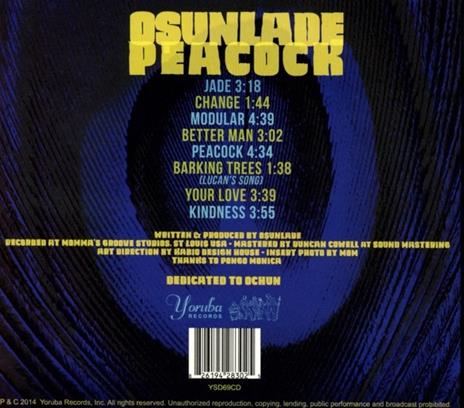 Peacock - CD Audio di Osunlade - 2
