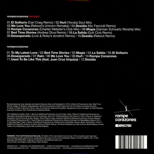 Rompecorazones Remixed - CD Audio di Guti - 2