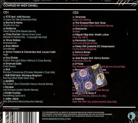 Bargrooves Summer Sessions 2015 - CD Audio