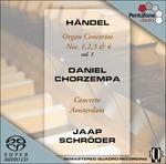 Concerti per organo n.1, n.2, n.3, n.4 - SuperAudio CD ibrido di Georg Friedrich Händel,Concerto Amsterdam,Jaap Schröder,Daniel Chorzempa
