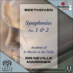 Sinfonie n.1, n.2 - SuperAudio CD ibrido di Ludwig van Beethoven,Neville Marriner,Academy of St. Martin in the Fields