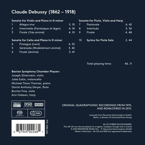 Musica da camera - SuperAudio CD di Claude Debussy,Boston Symphony Chamber Players - 2