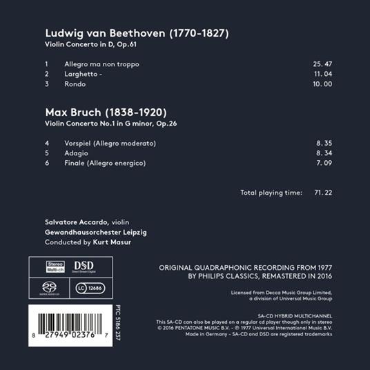 Concerti per violino - SuperAudio CD ibrido di Ludwig van Beethoven - 2