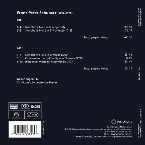 Sinfonie n.1, n.2, n.3 - SuperAudio CD di Franz Schubert - 2