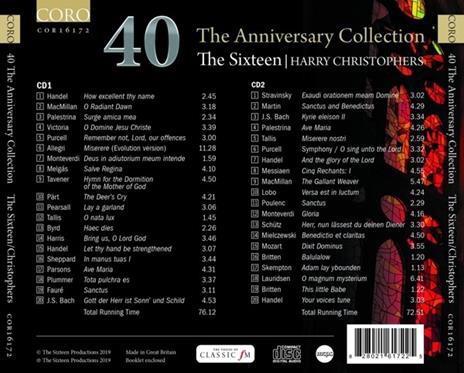 40th Anniversary Collection - CD Audio di Harry Christophers,The Sixteen - 2