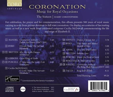 Coronation - Music For Royal Occasions - CD Audio di Harry Christophers,The Sixteen - 2