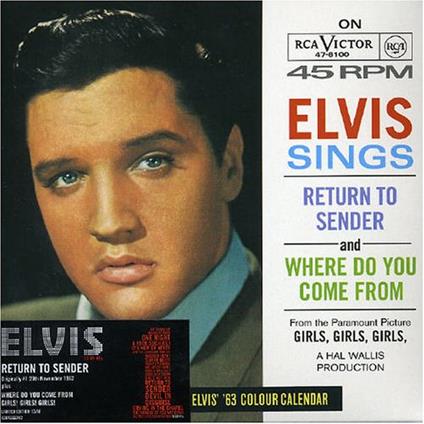 Return To Sender - CD Audio di Elvis Presley