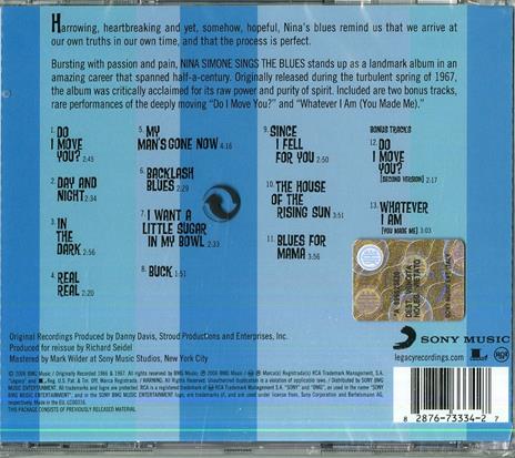 Nina Simone sings the Blues - CD Audio di Nina Simone - 2