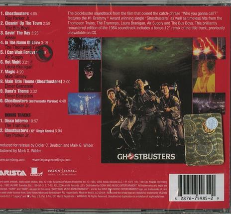 Ghostbuster (Colonna sonora) - CD Audio - 2
