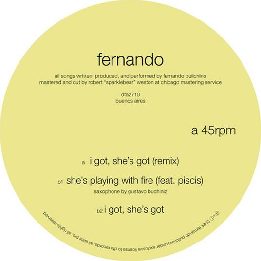 I Got, She's Got - Vinile LP di Fernando