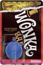 Willy Wonka E The Chocolate Factory (1971) Reaction Action Figura Wave 03 Violet Beauregarde (blueberry) 10 Cm Super7