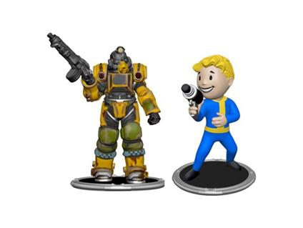 Fallout Mini Figures 2-Pack Set A Excavator & Vault Boy (Gun) 7 Cm Syndicate Collectibles