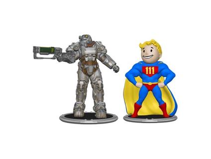 Fallout Mini Figures 2-Pack Set C T-60 & Vault Boy (Power) 7 Cm Syndicate Collectibles