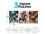 Dc Comics Heroes 500 Pezzi Puzzle Set (3) Puzzle Aquarius Ent