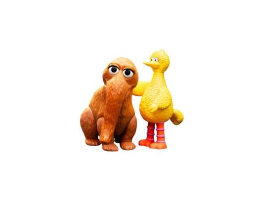 Sesame Apriti Action Figures 2-Pack Big Bird E Mr. Snuffleupagus 10Cm Super7