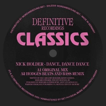 Dance, Dance, Dance - Vinile LP di Nick Holder