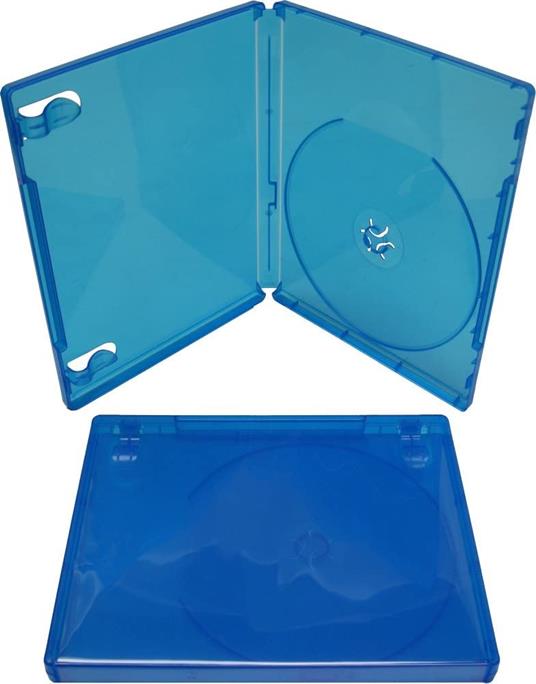(10) Custodie da gioco blu - Compatibile con Playstation 4 - 1 capacità disco - 14 mm - VGBR14PS4BL - 2