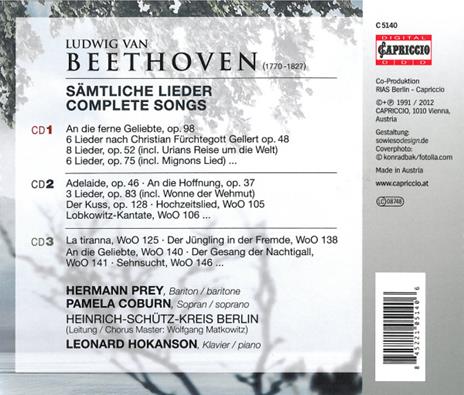 Complete Songs - CD Audio di Ludwig van Beethoven - 2