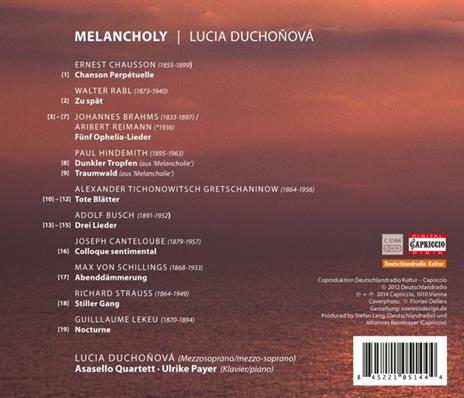 Melancholy - CD Audio di Lucia Duchonova - 2