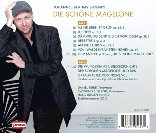 Die Schöne Magelone op.33 - CD Audio di Johannes Brahms - 2