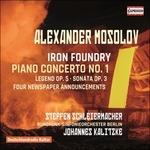 Concerto per pianoforte n.1 op.14 - Iron Foundry op.19 - CD Audio di Alexander Mosolov
