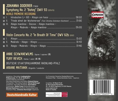Sinfonia n.2 - CD Audio di Johanna Doderer - 2