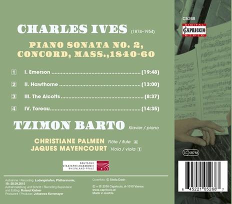 Piano Sonata No. 2 - CD Audio di Charles Ives - 2