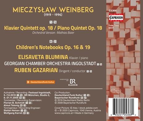 Piano Quintet Op.18 - CD Audio di Mieczyslaw Weinberg - 2
