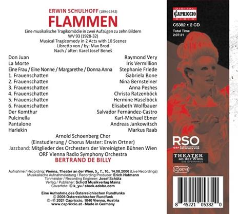 Flammen (2 Cd) - CD Audio di Erwin Schulhoff - 2