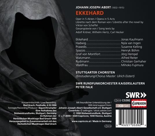 Ekkehard - CD Audio di Johann Joseph Abert - 2