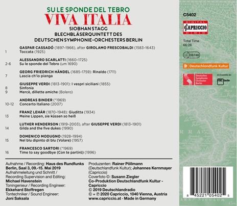 Su Le Sponde Del Tebro: Viva Italia - CD Audio - 2