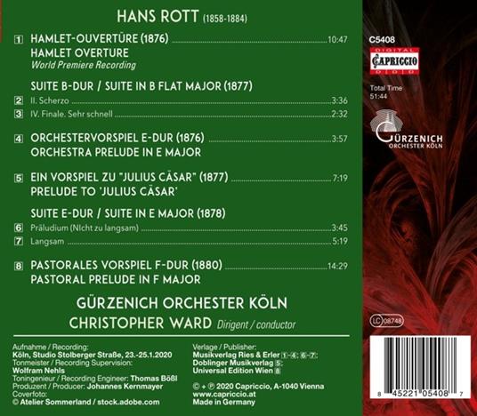 Orchestral works Vol.1 - CD Audio di Hans Rott - 2