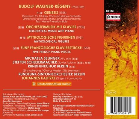 Genesis - CD Audio di Johannes Kalitzke,Rudolf Wagner-Regeny - 2