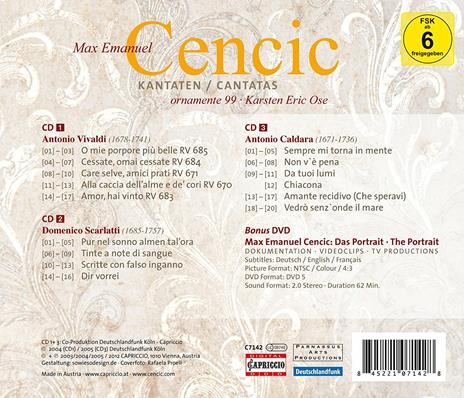 Max Emanuel Cencic Interpreta Cantate di Vivaldi, Caldara, a.scarlatti - CD Audio - 2