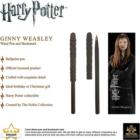 Harry Potter - Bacchetta Penna e Segnalibro di Ginny Weasley - 3