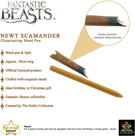Penna luminosa bacchetta magica Newt Scamander- Animali fantastici - 3