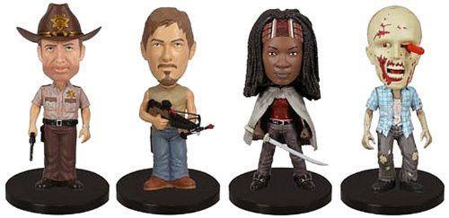 Funko Wacky Wobbler Mini. The Walking Dead 4pc Set