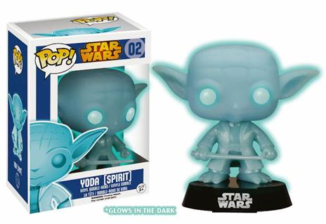 Funko POP! Star Wars. Spirit Yoda Glow-In-The-Dark Version Bobble Head 10cm - 3
