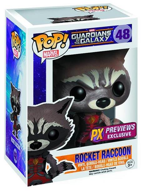 Guardians Of The Galaxy. Pop Vinyl 48 Rocket Raccoon Red Suit Var.