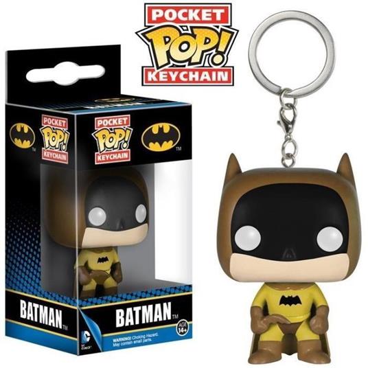 Funko Pocket POP! Keychain DC Comics. Batman 75th Anniversary YELLOW Batman Vinyl Figure 4cm limited