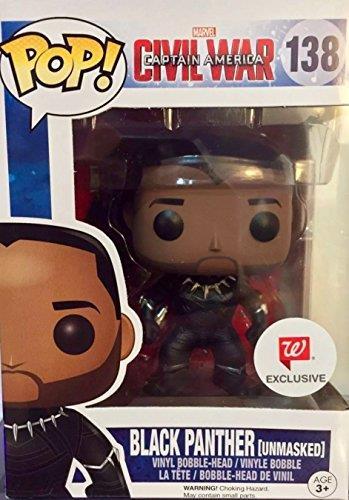 Funko POP! Marvel. Captain America 3. Civil War. Black Panther Unmasked.