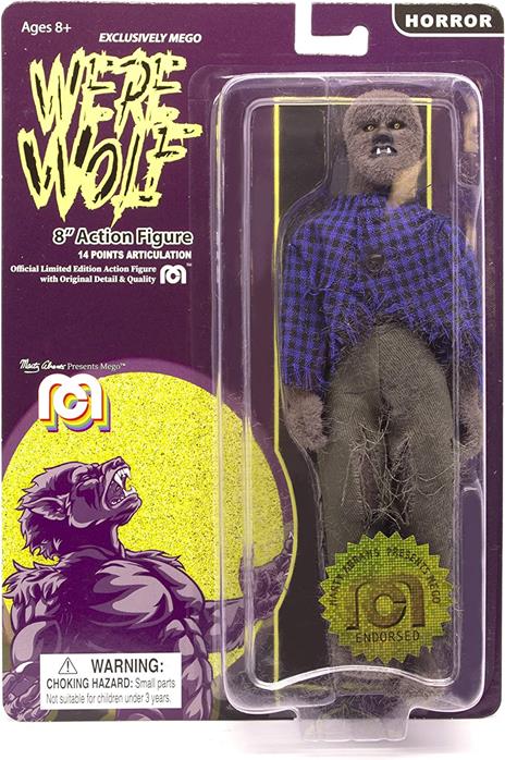 Mego Horror Action Figura Werewolf (flocked) 20 Cm Mego